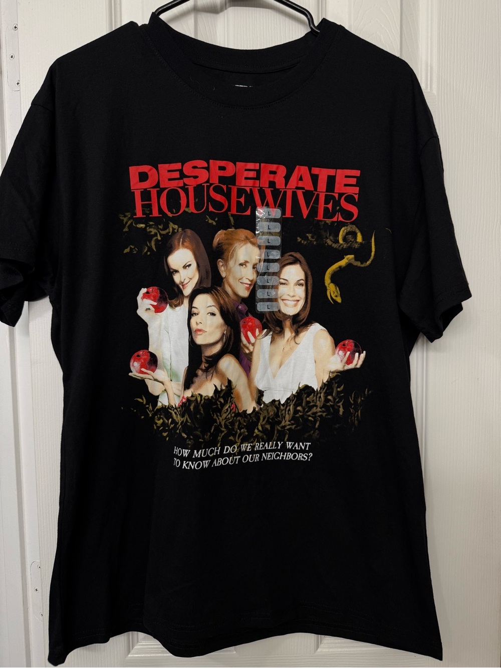Desperate Housewives Graphic Tee - Black with Red and White Print (SKU0092)